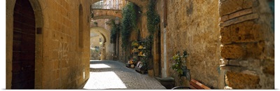 Pedestrian walkway, Orvieto, Umbria, Italy
