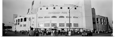 People outside a baseball park U.S. Cellular Field Chicago Cook County Illinois