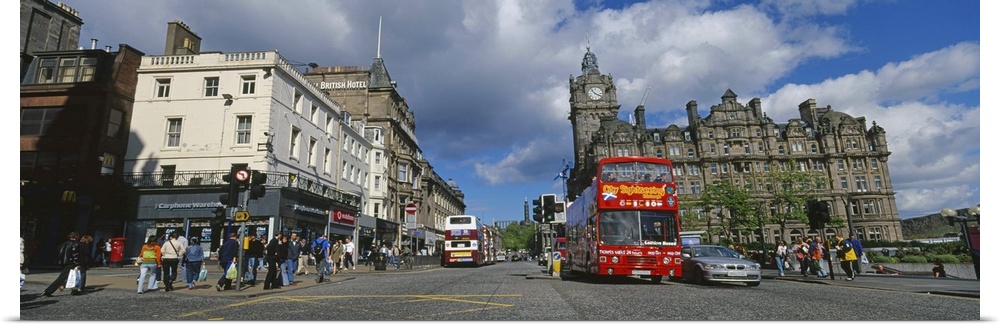 People walking on the street, Edinburgh, Scotland