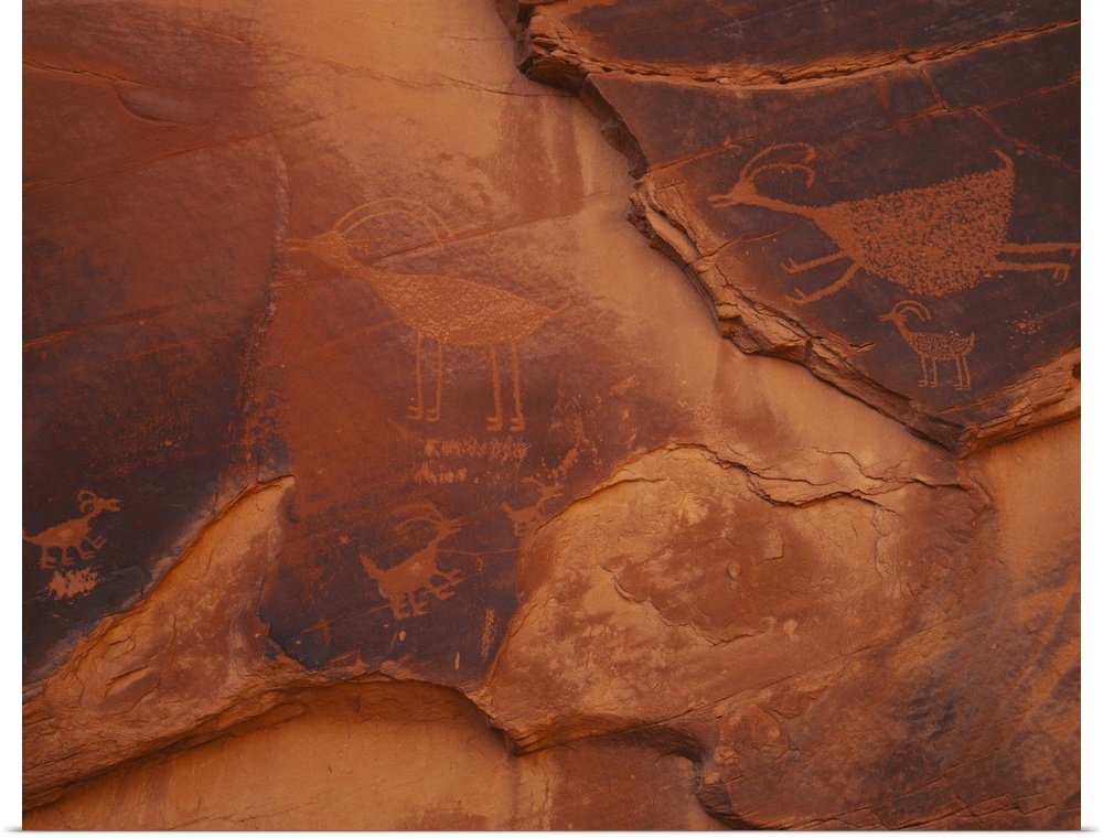 Petroglyphs on the rocks, Monument Valley Tribal Park, Arizona