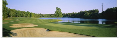 Pond on a golf course, Tides Inn, Irvington, Virginia