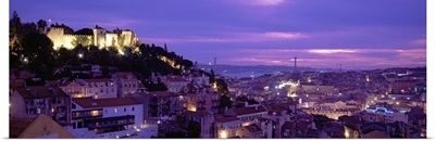 Portugal, Lisbon, Elevated view of the city