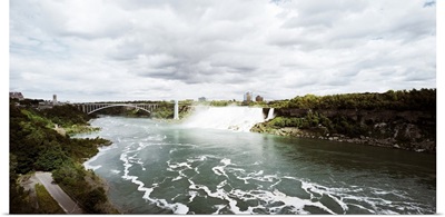 Rainbow Bridge at Niagara Falls on the Niagara River, Niagara County, New York State