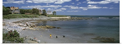 Rhode Island, Newport, People on a beach