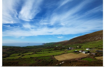 Ring of Kerry Coastline and Fields near Ballinskelligs, County Kerry, Ireland