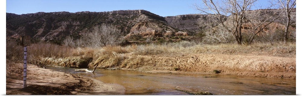 River passing through a landscape, Palo Duro Canyon State Park, Texas