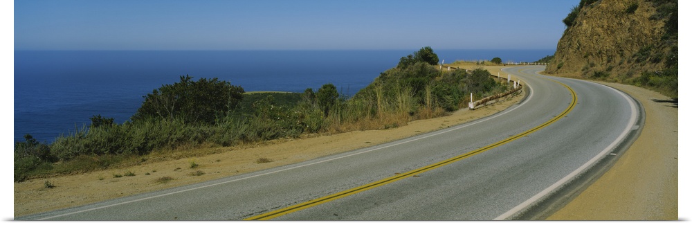 Road along an ocean, Route 1, Big Sur, California