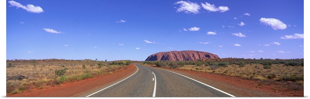 Road and Ayers Rock Australia