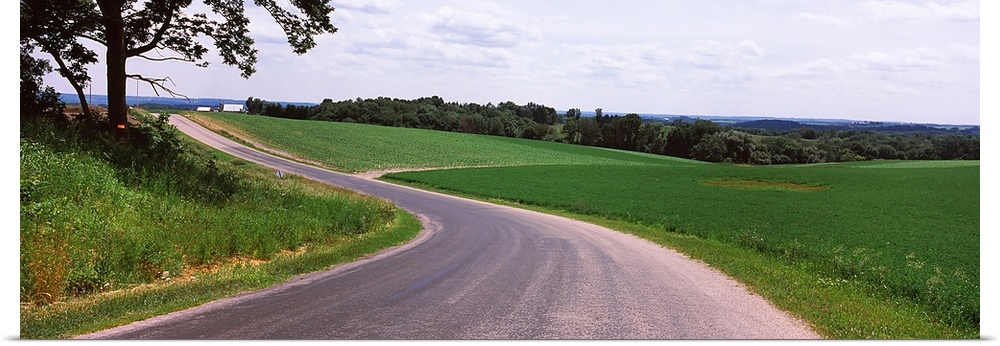 Road passing through a landscape, Country Road, Crawford County, Wisconsin,