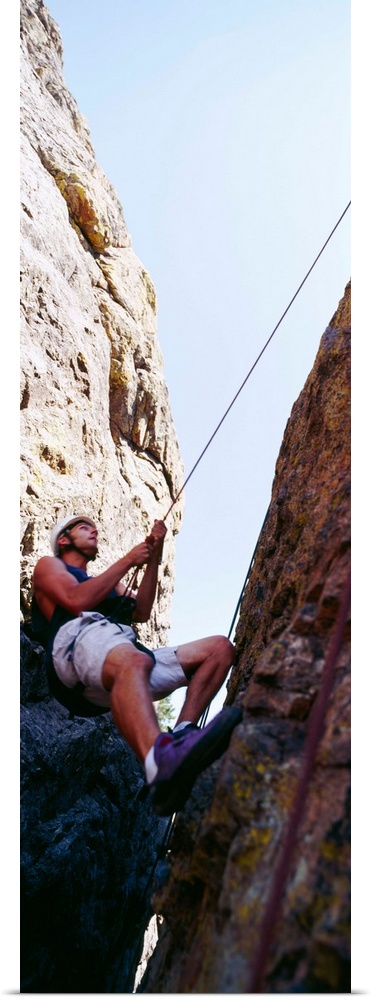Rock climber, Rocky Mountain National Park, Colorado