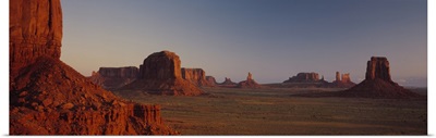 Rock formation in an arid landscape, Monument Valley, Arizona
