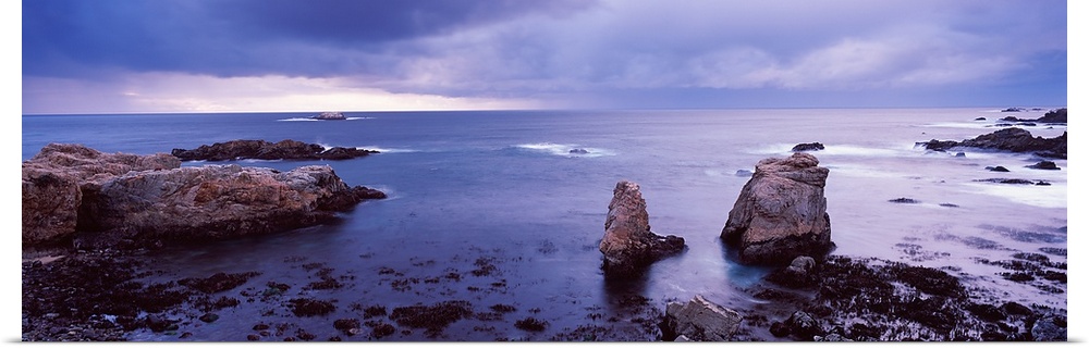 Rock formations at the coast, Big Sur, California,