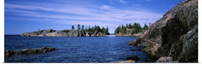 Rock formations at the lakeside North Shore Lake Superior Ontario Canada
