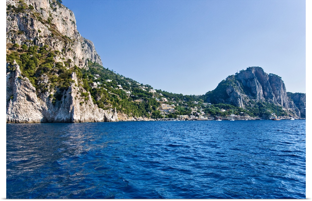 Rock formations in the sea Capri Naples Campania Italy