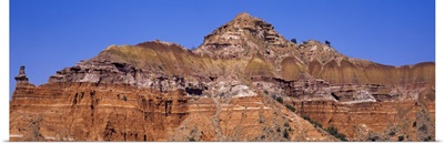 Rock formations on a landscape, Palo Duro Canyon State Park, Texas,