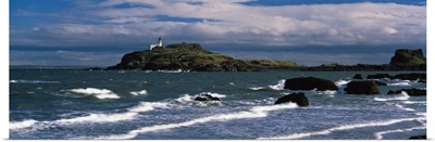 Rock formations on the beach Fidra Firth Of Forth North Berwick East Lothian Scotland