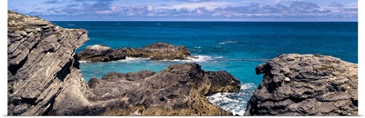 Rock formations on the coast, Bermuda