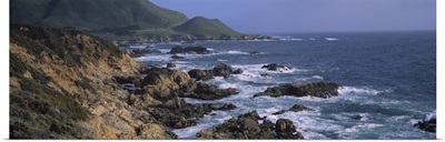 Rock formations on the coast, Big Sur, Garrapata State Beach, Monterey Coast, California