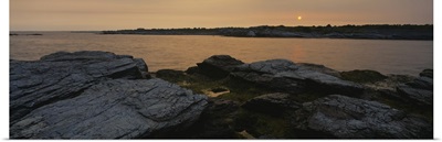 Rocks on the coast, Newport, Newport County, Rhode Island, New England