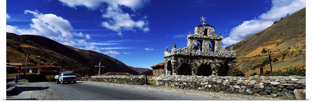 Ruins of a chapel San Rafael De Mucuchies Merida State Andes Venezuela