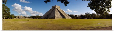 Ruins of a pyramid, Kukulkan Pyramid, Chichen Itza, Yucatan, Mexico