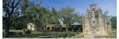 Ruins of an old church, Mission Espada, San Antonio Missions National Historical Park, San Antonio, Texas