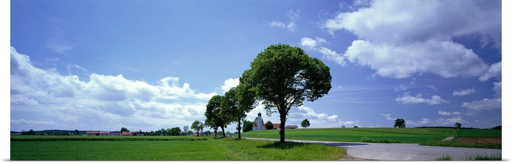 Rural Scene with Road near Moorenweis Germany