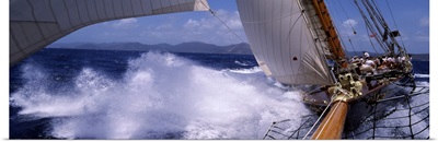 Sailboat in the sea, Antigua, Antigua and Barbuda