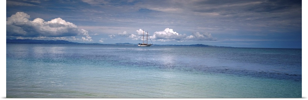 Sailing ship in an ocean, Fiji