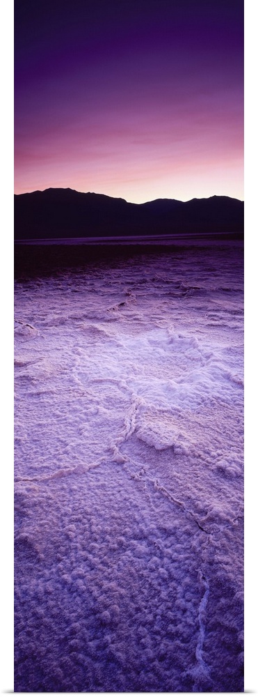 Salt Flats at sunset, Death Valley, California