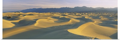 Sand dunes in a desert, Grapevine Mountains, Mesquite Flat Dunes, Death Valley National Park, California