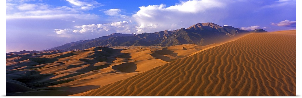 Sand dunes in a desert, Great Sand Dunes National Park, Colorado, USA