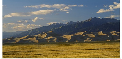 Sand dunes on a landscape, Great Sand Dunes National Monument, San Luis Valley, Colorado