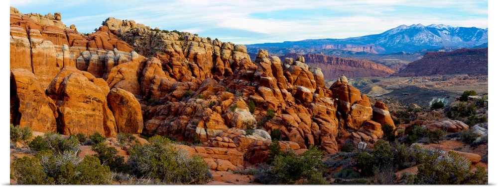 Sandstone formations, Fiery Furnace, Arches National Park, Utah
