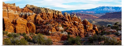 Sandstone formations, Fiery Furnace, Arches National Park, Utah