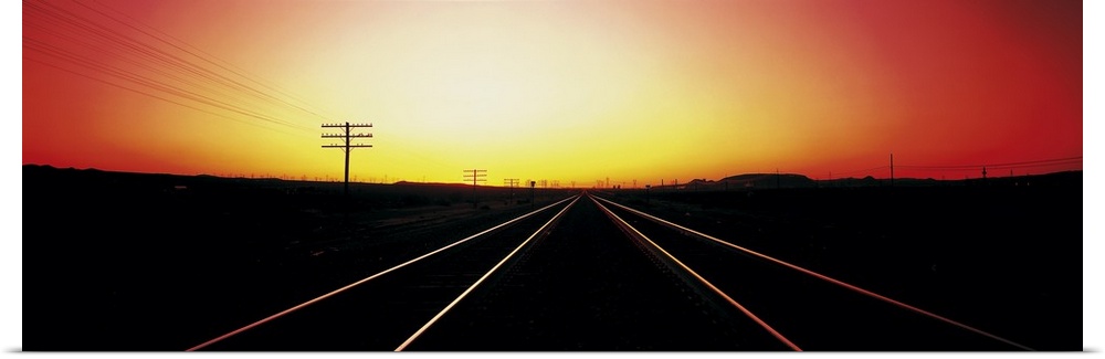 Santa Fe Railroad Tracks Daggett CA
