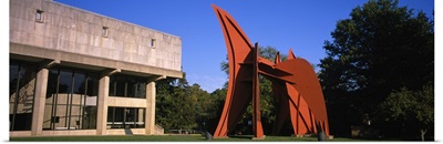 Sculpture in front of a university, Indiana University, Bloomington, Monroe County, Indiana,