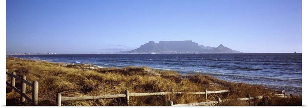 Sea with Table Mountain in the background Bloubergstrand Cape Town Western Cape Province South Africa