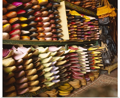 Shoes in a store, Fez, Morocco