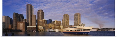 Shuttle boat in the sea, Boston, Massachusetts