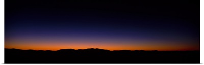 Silhouette of a mountain range, Richland Balsam, Black Balsam Mountains, Pisgah National Forest, North Carolina