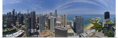 Skylines at the waterfront, Chicago, Cook County, Illinois