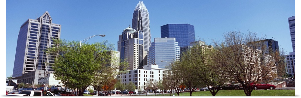 Skyscrapers in a city, Charlotte, Mecklenburg County, North Carolina