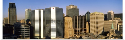 Skyscrapers in a city, Montreal, Quebec, Canada