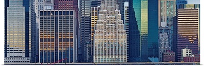 Skyscrapers in a city, New York City, New York State