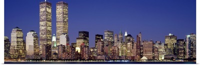 Skyscrapers in a city World Trade Center Manhattan New York City New York State