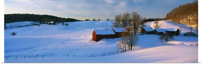 Snow-Covered Farm