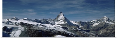 Snow on mountains, Matterhorn, Valais, Switzerland