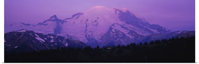 Snowcapped mountain, Mt Rainier, Mt Rainier National Park, Washington State