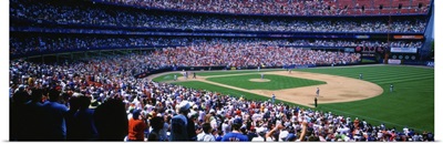 Spectators in a baseball stadium Shea Stadium Flushing Queens New York City New York State
